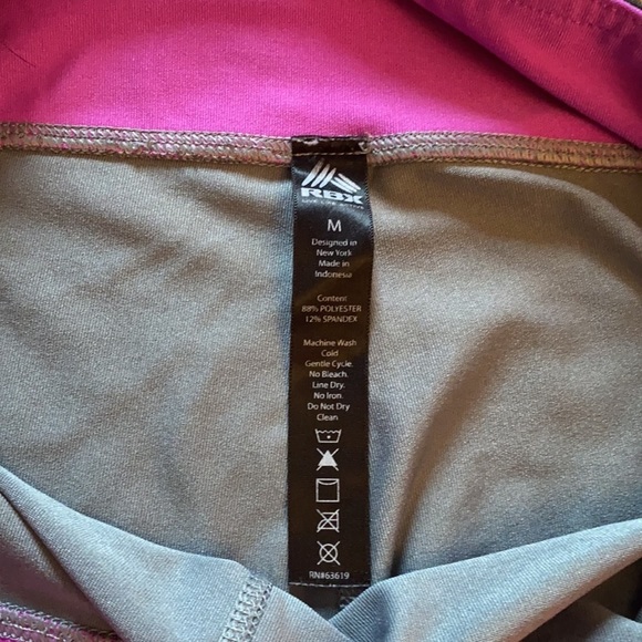 Like new! RBX black and gray spandex women’s size M - Picture 3 of 3